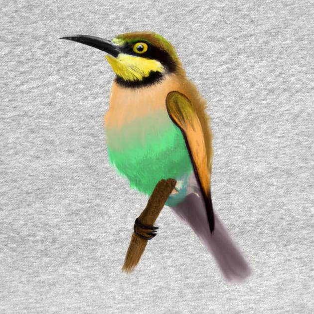 Cute Bee-Eater Drawing by Play Zoo